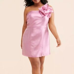 ANTHROPOLOGIE HUTCH METALLIC BOW MINI DRESS